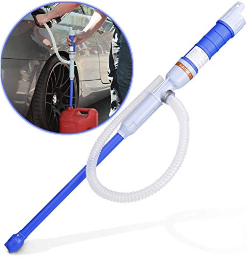 Sailnovo Battery Operated Siphon Pump Liquid Transfer Pump for Fuel Gas Oil Gasoline Water, Multi-Use Hand Fuel Pump