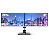 G-STORY 21.5インチ デュアルモニター 1920 x 1080 フルHD トリプルスクリーンエクステンダー スタンド付き 大型コンピューター ダブルモニター HDMI/Type-Cポート付き ゲーミングオフィス用 (ドライバーが必要)