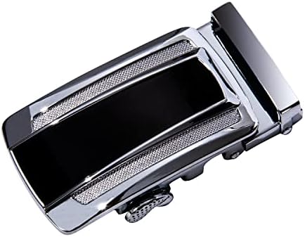 Dubulle Mens Ratchet Belt Buckle Replaceable 1 3/8 Adjustable Slide 35mm Cuttable Strap