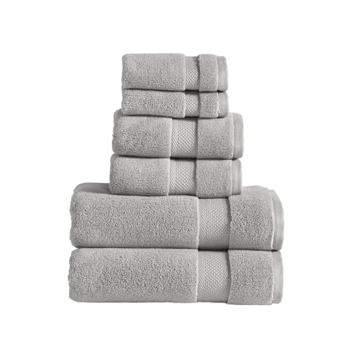 Modern Threads Luxury 6-Piece Quick-Dry Towel Set – Plush & Ultra-Absorbent for Spa-Like Experience, Cloud