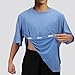 Unisex Post Shoulder Surgery Shirts Recovery Tear Away Short Sleeve Chemo Clothing with Stick On Fasteners, Convenient (US, Alpha, Large, Regular, Regular, Jujube Red)