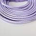 GLOBE Electric 22892 Designer Series 9-ft Fabric Extension Cord, 3 Polarized Outlets, Right Angle Plug, 125 Volts, Metallic Purple