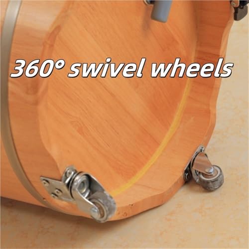 Spa de pies de madera con tapa, H19.7 in miniatura 3