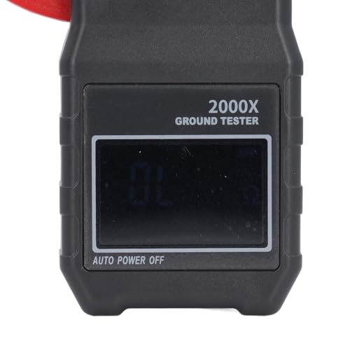 Klemmen-Erdungswiderstandstester, LCD-Display, Doppelter Isolationsspeicher, 500 Gruppen, 0,01–500 Ω für Verschiedene Anwendungen