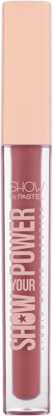 Pastel Show Your Power Liquid Matte Lipstick - Transfer Proof, Weightless, Matte Finish, Non Drying, Last upto 8 hrs- Halal & Vegan -Perfect Finish Lip Makeup for Women (LOVELY LASSIE) 601