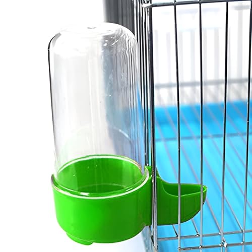 Image of Tube Shape Cage Bird Food & Water Feeder, Drinker | Birds Food Feeder | Plastic Dispenser Cum Bowl With Removable Tray | Highy Quality Plastic | Size - 13 X 5Cm | Check the size