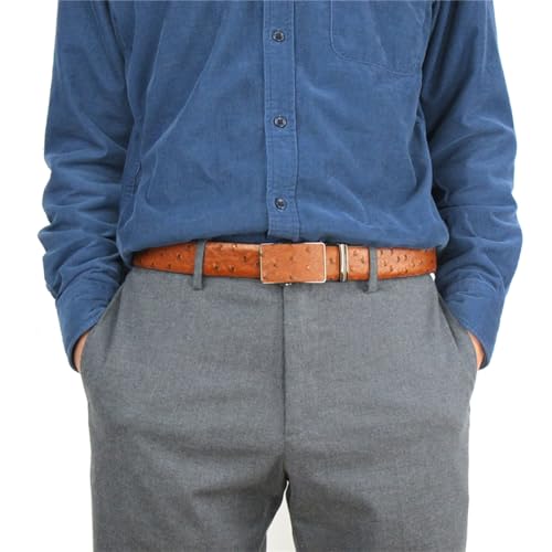 maikun Ratchet Belts for Men, Silde Leather Belts for Men with Automatic Buckle 35mm Wide2