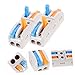 NAMOARLY 10pcs Electrical Wire Splice Connectors Compact and Reusable Easy Tool Installation for Safe Electrical Projects and Wiring Connections