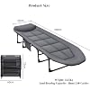 Folding Bed,Folding Bed with 6 Adjustable Positions,Adult Folding Camping Bed,This Folding Bed Has A Folding Function and is Easy to Carry