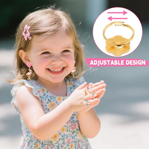 Kids' Adjustable Jewelry Set with Clip Earrings - $15.98 - Image 5