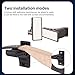 FENJANER Archery Wall-Mounted Bow Rack and Arrow Holder - Bow Wall Mount Storage for Recurve Bow Compound Bow Longbow - 12 Arrows Display Hanger Brackets for Wall in Home (Bow rack)