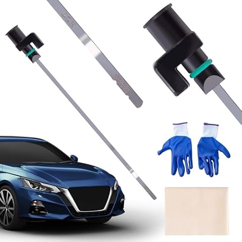 PLUMIA CVT Transmission Fluid Dipstick, Transmission Fluid Oil Level Indicator Gauge, Car Transmission Dipstick Compatible with Nissan Altima Maxima Roque, Replacement OEM#31086-JA00A,31086-JA000 Cover