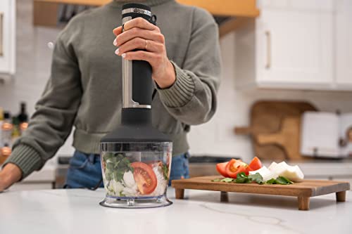 Blendtec Immersion Blender - Handheld Stick Blender, Whisk, And Food Processor - Includes 3 Attachments, 20 Oz Bpa-Free Jar, And Storage Tray - Stainless Steel #TOP3