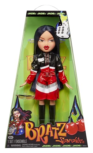 Bratz Scorchin' Jade - Enthält 1 Modepuppe, mit Outfit und Accessoires, Motorsport-Inspirierte Puppen, Niedliches Spielzeug für Mädchen