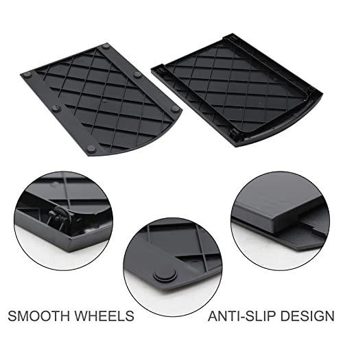 12'' Caddy Sliding Coffee Tray Mat Under Cabinet Appliance Countertops Storage Sliding Shelf For Blender, Toaster Food Processors, Moving Slider Coffee Machine With Smooth Rolling Wheels #TOP4
