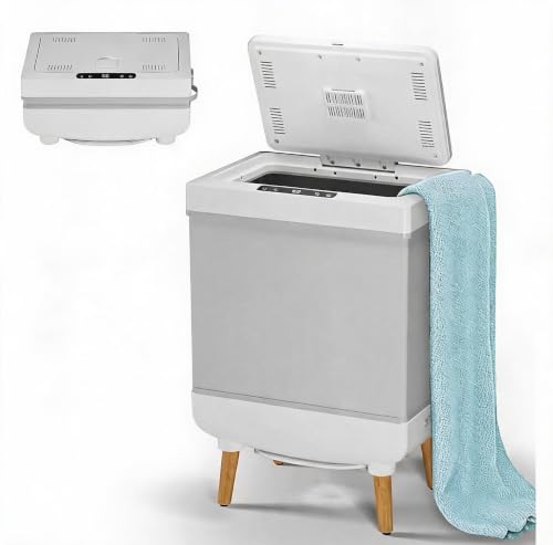 Garvee Collapsible Electric Towel Warmer Bucket, Heated Towel Dryer with Timer & LED Display, 4 Heating & 4 Drying Modes, Auto Shut-Off, Portable for Bathroom, Home Spa, Travel by Garvee - Used condition - US$54.23