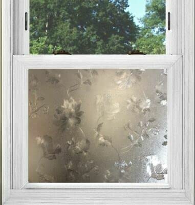 PSSC Window Film Frosted Graphic Privacy Tint Decorative Glass Tinting Flower Frost Design 5m x 120cm โ image 1