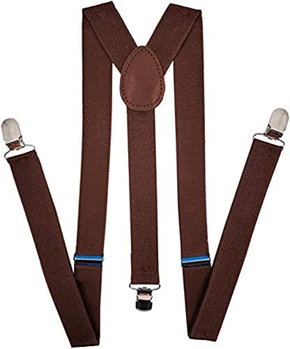 bow tie house Y-Back style Suspender Belts for boys, kids,men and women (brown)-picture-50