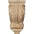 Ekena Millwork CORW03X04X07ACAL 3 1/2-Inch W x 4-Inch D x 7-Inch H Small Acanthus Wood Corbel, Alder