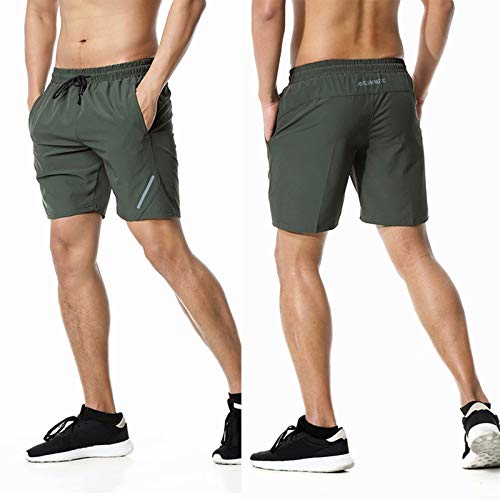 MYNKYLL Calças de moletom de corrida fitness shorts coloridos masculinos sólidos secagem rápida calç