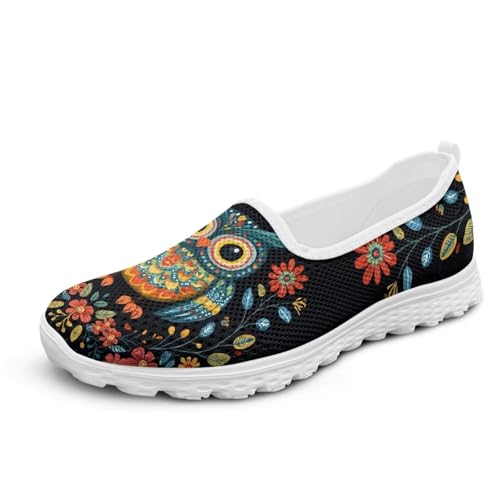 Womens Flats Shoes Retro Dress Mesh Slip on Ballet Flats for Women Comfort Travel Walking Shoes Arch Support3