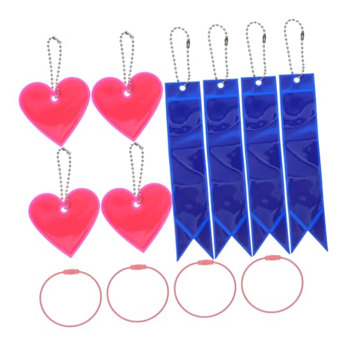 Gogogmee 4pcs Versatile Reflective Gear for Cycling Hiking Camping Enhanced Visibility for Nighttime Adventures Easy to Attach Remove for Bags Backpacks Dog Collars