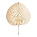 Moageme Abanico de Mimbre | Abanico Hecho a Mano de bambú Natural para Camping y Senderismo | Ventiladores de Mimbre de refrigeración, Ventiladores Hechos a Mano de Verano para artículos de Fiesta
