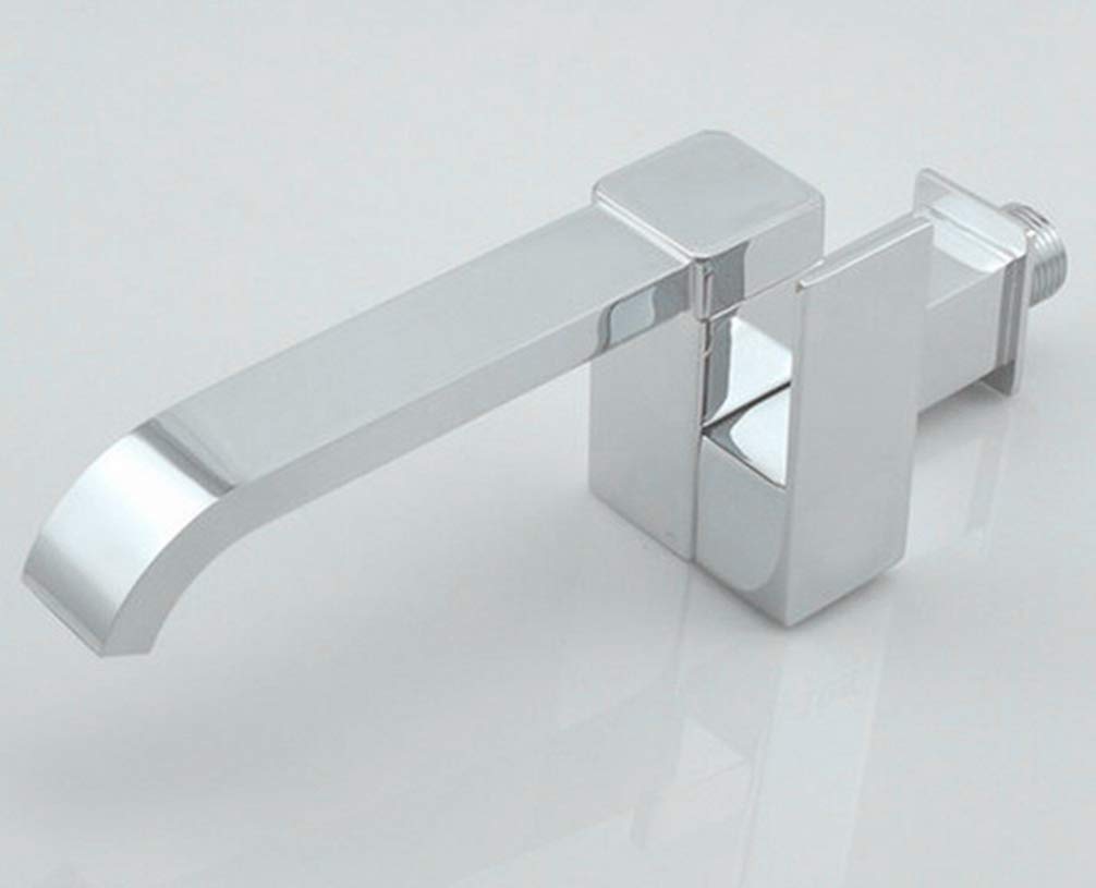 ZYCHSJXA Copper Sink Chrome Single Hole Faucet Cold in Wall Tap Kitchen Torneira Bathroom Banheiro