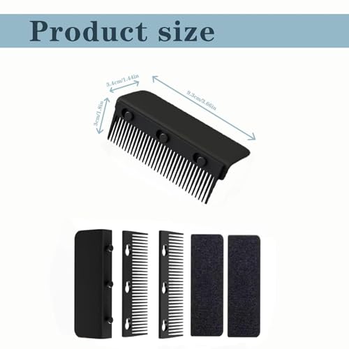 Peine para plancha de pelo desmontable negro miniatura 2
