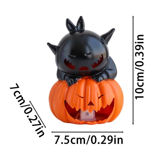 Bougies Halloween sans flamme : lot de 12 citrouilles à piles pour décoration de table