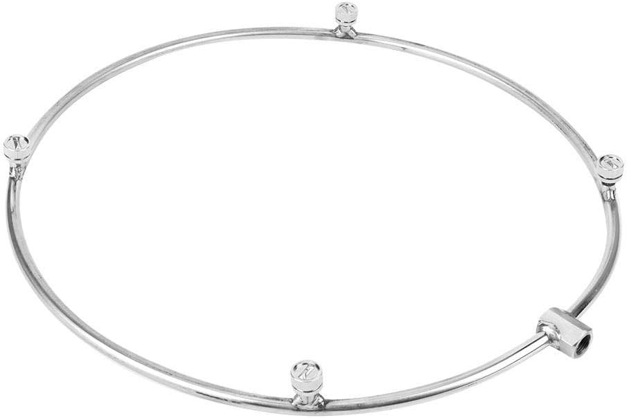 Misting Ring, 4Pcs 3/16 Stainless Steel Misting Nozzle + Misting Outdoor Spray Cooling System Set for Patio Fan Garden Greenhouse