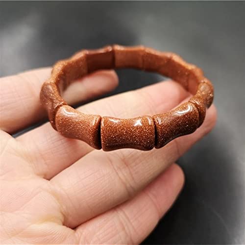 Pulsera de jade de bambú natural tallada a mano joyería fina verde 2