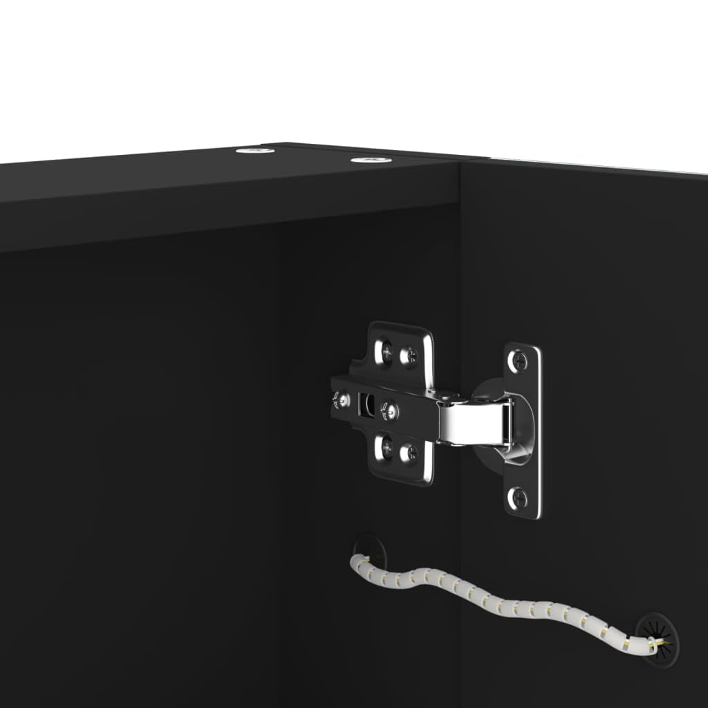 vidaXL Szafka łazienkowa z lustrem i LED, 62x14x60 cm