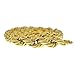 Bling Cartel Hollow Rope Chain 20mm Thick 14K Gold Plated Old School Style Hip Hop Dookie 36 in Necklace