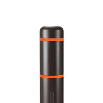 BollardGard 7" x 72" Bollard Cover Brown - Innoplast Brown Orange Tape