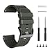 NotoCity Compatible Fenix 2 Watch Band 26mm Width Soft Silicone Watch Strap Replacement for Fenix 2 Smartwatch(Army green)