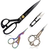 BIHRTC Scissors 12 Inch Large Sewing Scissors Fabric Dressmaking Scissors Stainless Steel Heavy Duty