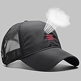 Casquette Homme Casquette de Baseball en Maille Fine Printemps et été pour Femme Homme extérieur Chapeau de Soleil Grande Taille 55-60 cm 60-65 cm, Noir Rouge, 60-65 cm
