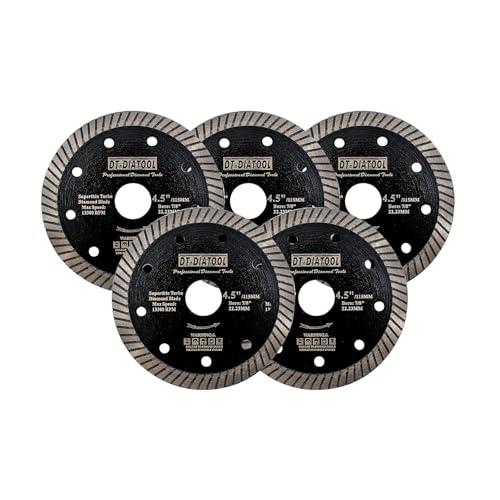 Disque à tronçonner diamant turbo ultra-mince - Coupe nette sans éclats lot de 5