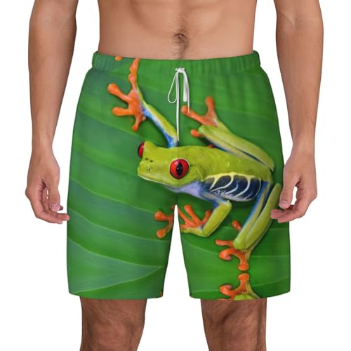 Short de plage grenouille homme double couche à séchage rapide