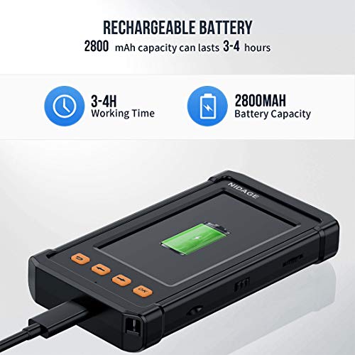 Industrial Endoscope, 5.5mm Borescope Camera 1080P HD 4.3inch Screen IP67 Waterproof Inspection Camera with 6 LED Lights, 2800mAh Battery Borescope with 8GB TF Card and Tool Box(11.5FT) - Thumbnail 2