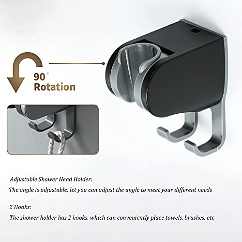 Ensemble de douche à main 3 jets avec flexible 150 cm et support réglable - 4