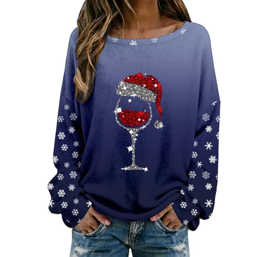 Weihnachtspullover Damen, weihnachtspulli Damen, Norweger Pullover,...