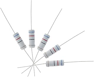 Jutagoss 40 Pcs 62 Ohm Resistor,3W,5% Tolerance,Metal Oxide Film Flameproof Resistors Axial Lead for DIY Electronic Projects and Experiments