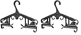 Mares Erwachsene Universal Hanger Mehrzweckbügel, Schwarz, Einheitsgröße (Packung mit 2)