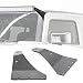 DaSen For Hummer H3 52" Curved/Straight Upper Roof Windshield LED Light Bar Mount Bracket