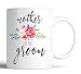 Mother of the Groom Coffee Mug Flower Design Personalized Groom to Be Gift Bondi Boutique