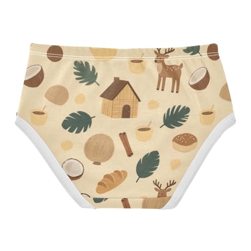 Girls' Underwear Coconut Deer Toddle Brief Panties 2-8 Years 203007352