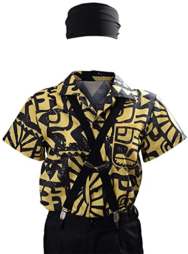 Deleventh Stranger Déguisement Eleven Combat Costume Femme Cosplay Eleven Noire Jaune Chemise et Accessoires Adulte Dress up Halloween Carnaval Mascarade Cadeau de Vacances Hauteur 165-195cm S Cover