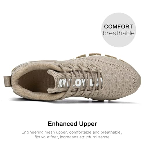 Image of Chopben Men's Running Shoes Blade Non Slip Fashion Sneakers Breathable Mesh Soft Sole Casual Athletic Walking Shoes